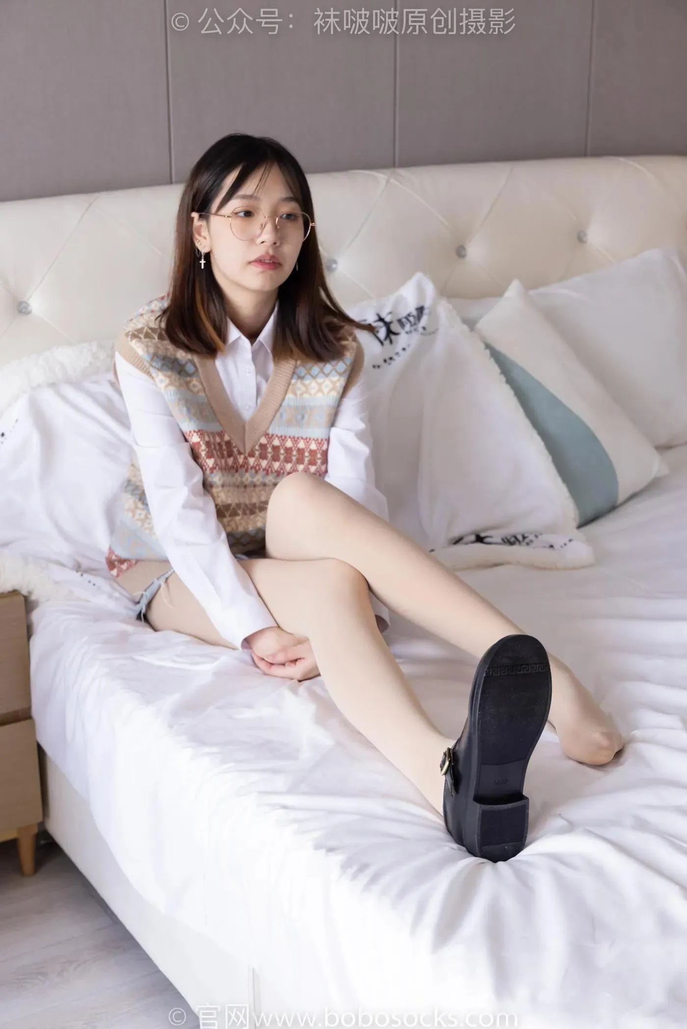 [BoBoSocks袜啵啵]NO.169 小甜豆-黑皮鞋、厚黑丝、厚肉丝 [145P]插图9
